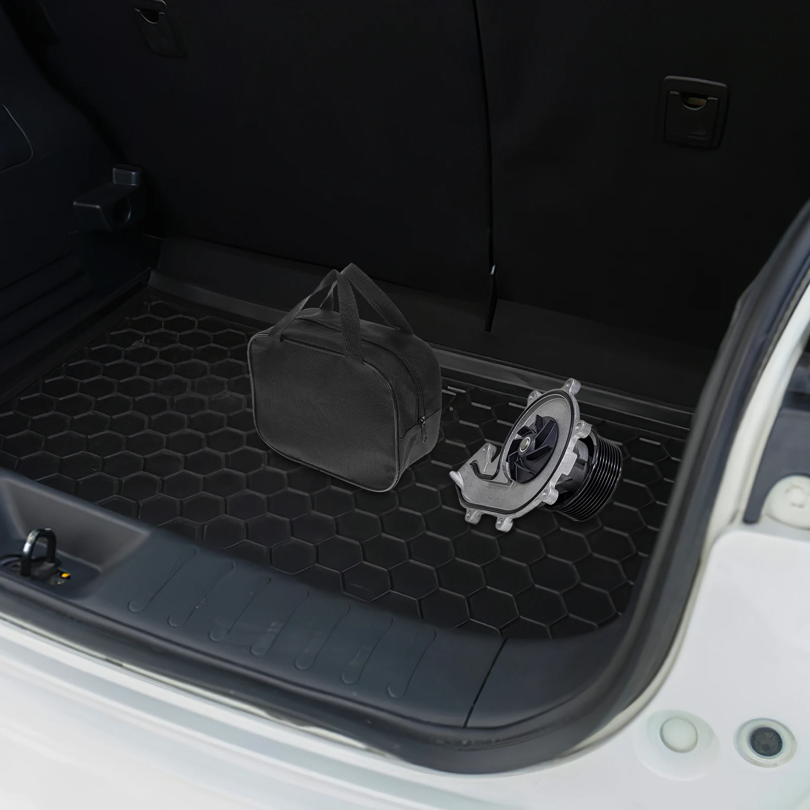

Air Bag for Car Inflator Waterproof Storage Case Tire Pump Carrier Tool Organizer Pouch Portable Lightweight Design Travel Car