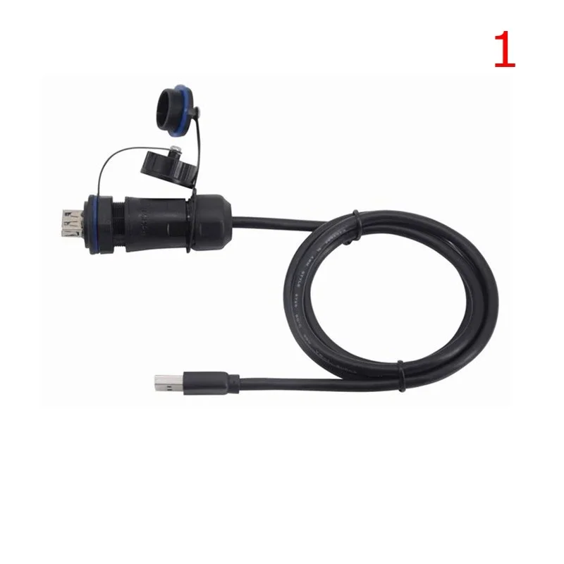 USB 3.0 방수 항공 플러그 소켓 A 암 M20 패널 마운트-10Pin PHD 2.0 2x5Pin IP68 방수 케이블 커넥터