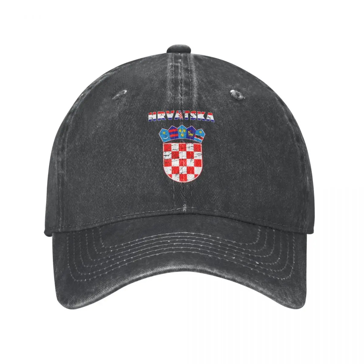 Croatia Hrvatska Coat of Arms Gift Cowboy Hat Golf New In The Hat Luxury Cap Elegant Women's Hats Men's