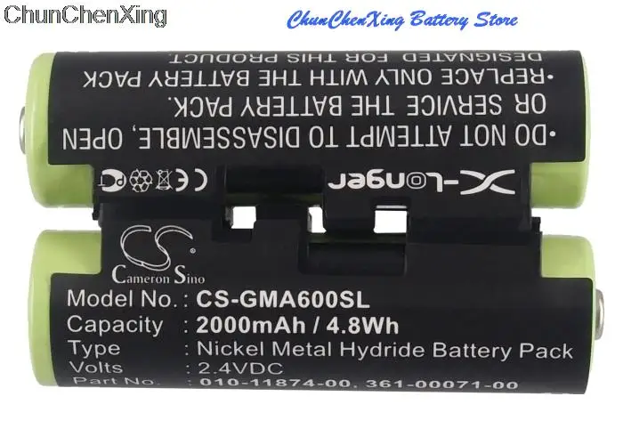 Cameron Sino 2000 MAh Pin 010-11874-00 Dành Cho Garmin Astro 430 Cầm Tay, Oregon Năm 600 600 T Năm 650, 650 T, Tiền Đạo 4, 4 Họa Tiết Cá