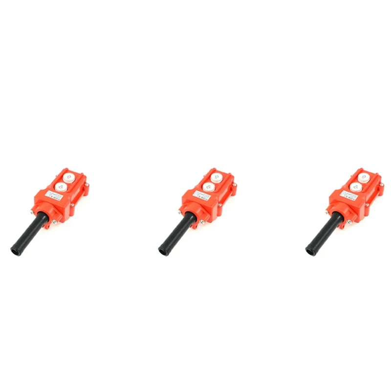 

3X Water Proof Hoist Crane Pendant Up Down Station Pushbutton Switch