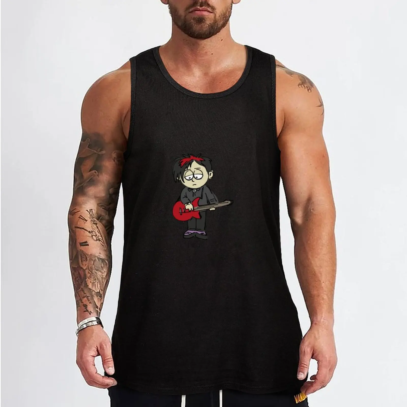 Pete with a bass Tank Top Working vest gym accessories man Men gym sportswear bodybuilding men