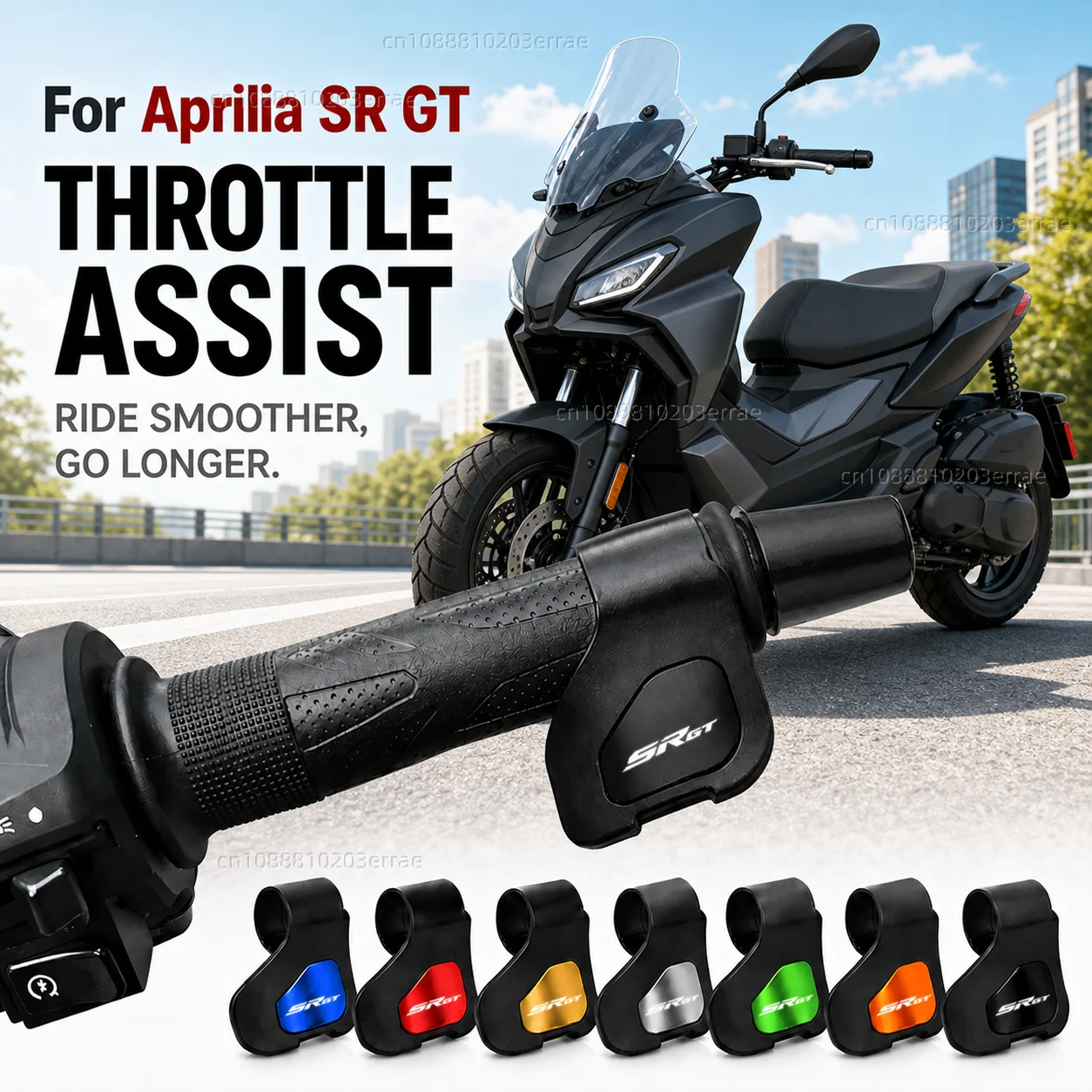 Para Aprilia SR GT 125 2022- y Aprilia RS125 RS 125 Tuono 2021: Clip de Asistencia para Acelerador de Motocicleta, Ahorrador de Esfuerzo, Aceleración CNC