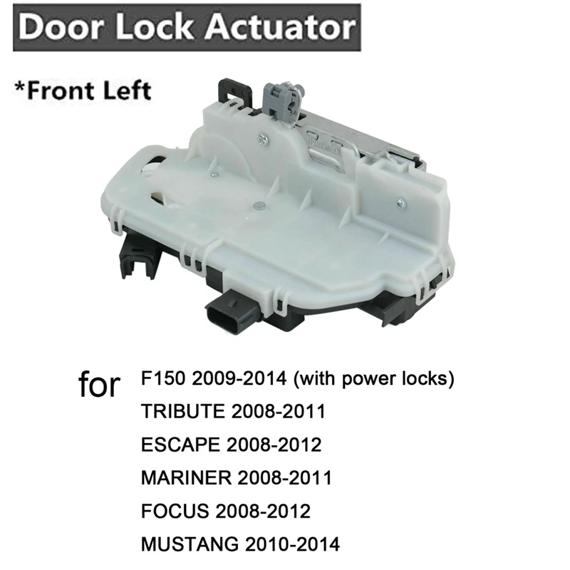 9L3Z5421813A Front Left Side Door Lock Actuator Latch For Ford F-150 / Escape / Mustang / Focus 2009-2014 Replacement