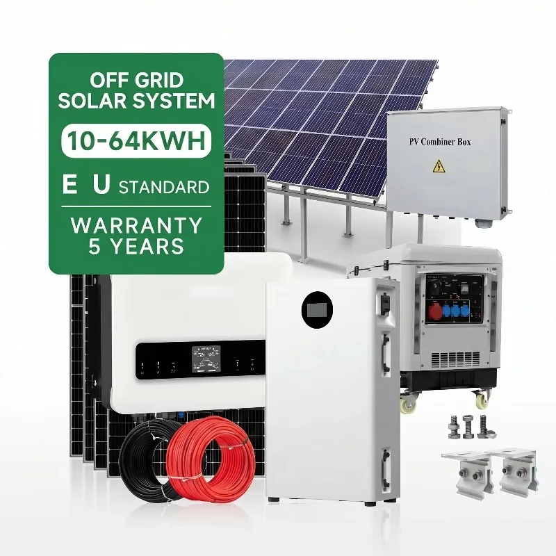 2.36KW Cap 10-64kwh Off-Grid Home Solar System Complete Kit With LiFePO4 Battery & Mono Panel For Residential Energy Storage