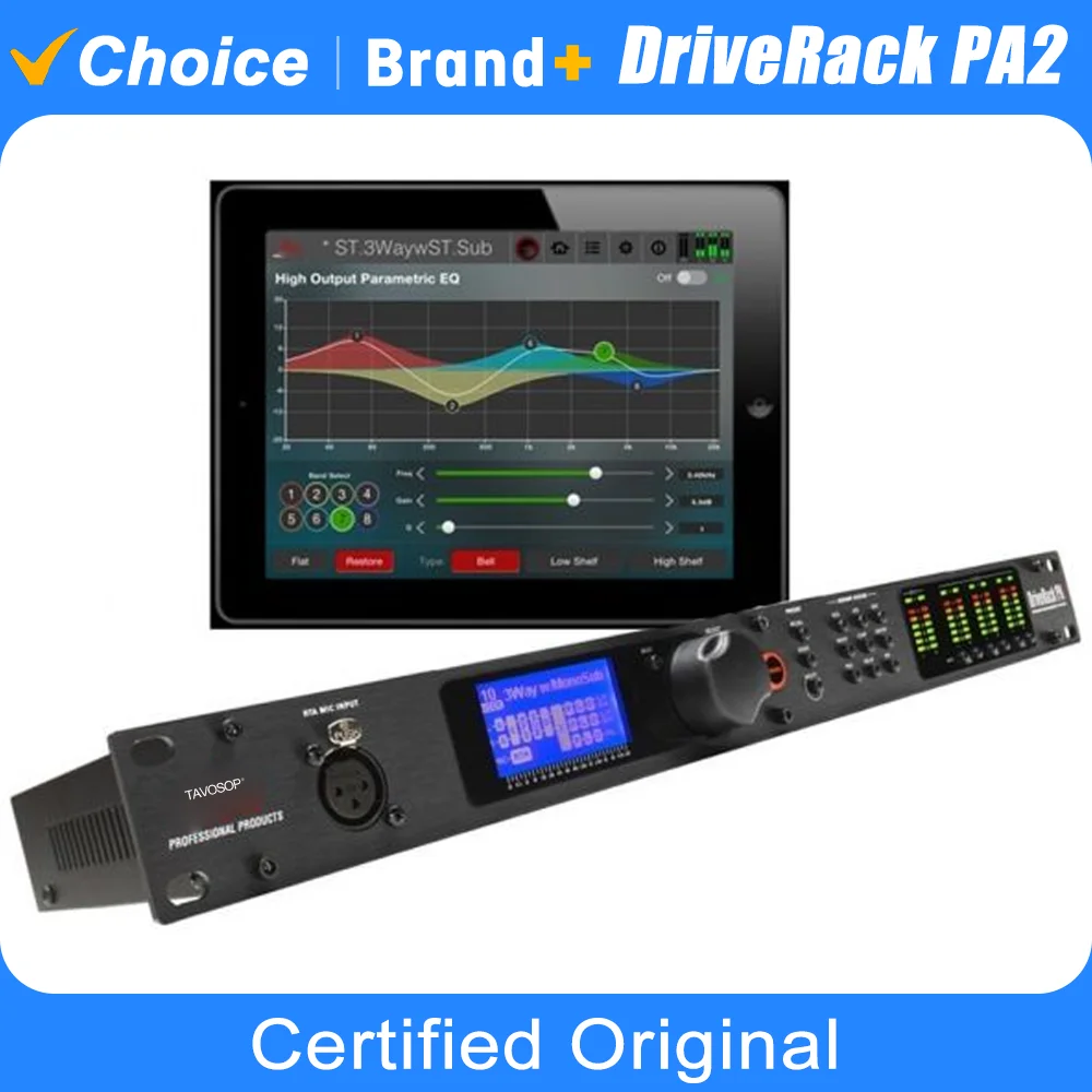 

TAVOSOP PA2 2 input 6output Audio Processor Software Professional Audio Controller Complete Speaker Management