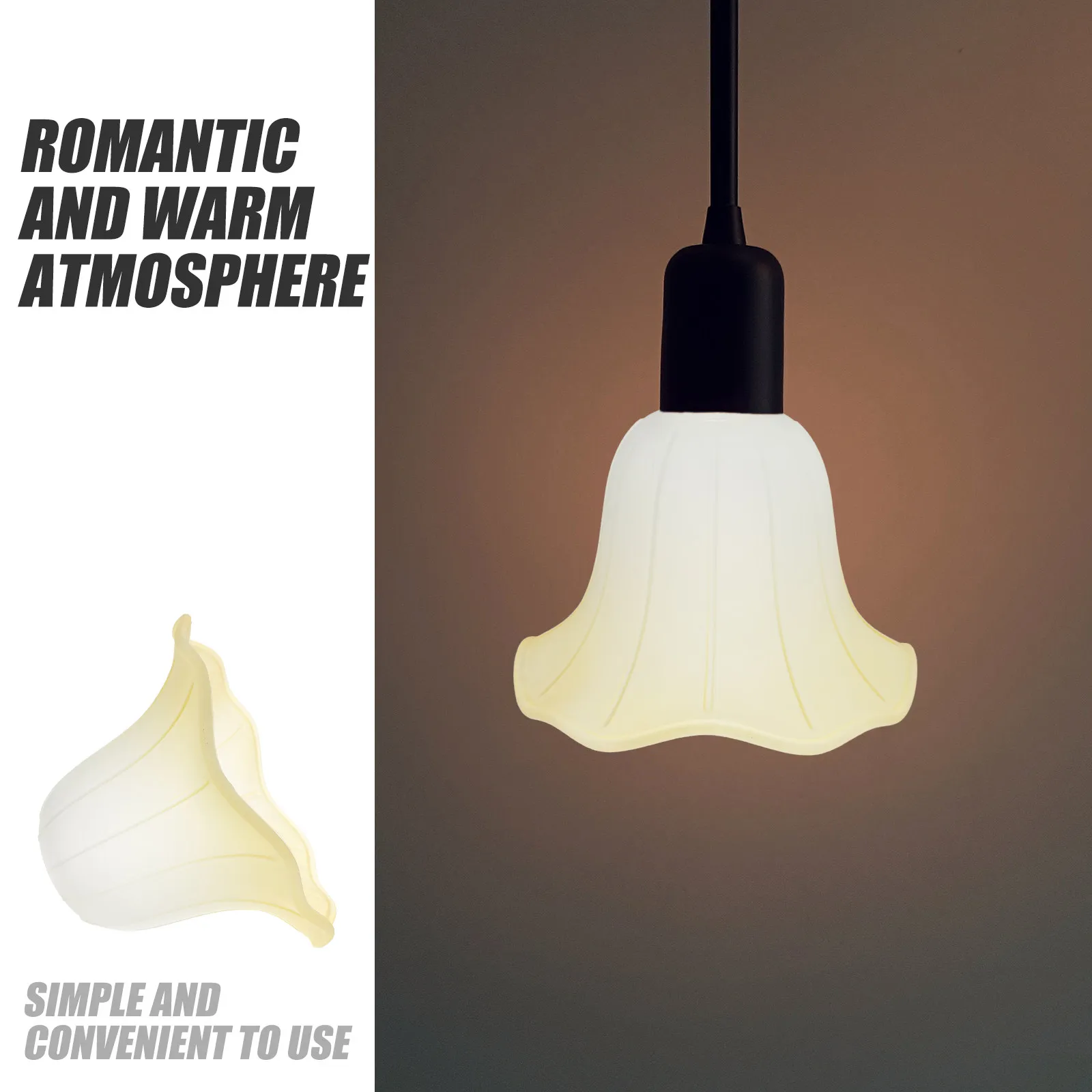 Frosted Glass Lamp Shade Replacement for E27 Base Ceiling Fan Light Wall Lamp Pendant Chandelier Vanity Modern Decor Living Room