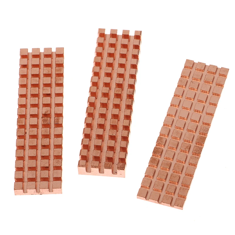 1Set Computer Cooler Copper Radiator Accessory PC Notebook SSD Heat Sink For M.2 2280 PCI-E NVME With Thermal Pad Heatsink