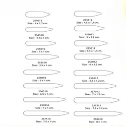 Factory Direct Sale 200pcs High Temperature Resistant Shirt Collar Support Transparent PET Shirt Collar Stays