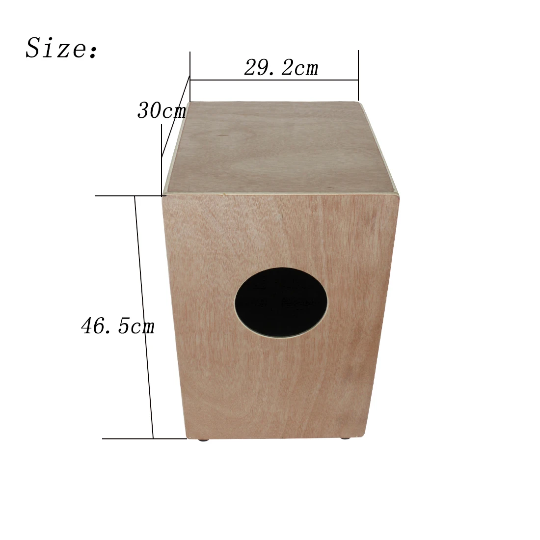 IRIN Cajon Box with Resonant Strings, 5-Tone Panels, Sound Hole, Versatile Play Modes Ideal for Professionals & Enthusiasts