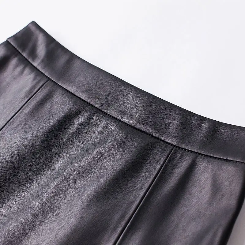 Female high waist slimming A-line wrapped buttocks fish tail skirt autumn and winter new temperament big swing mid length skirt