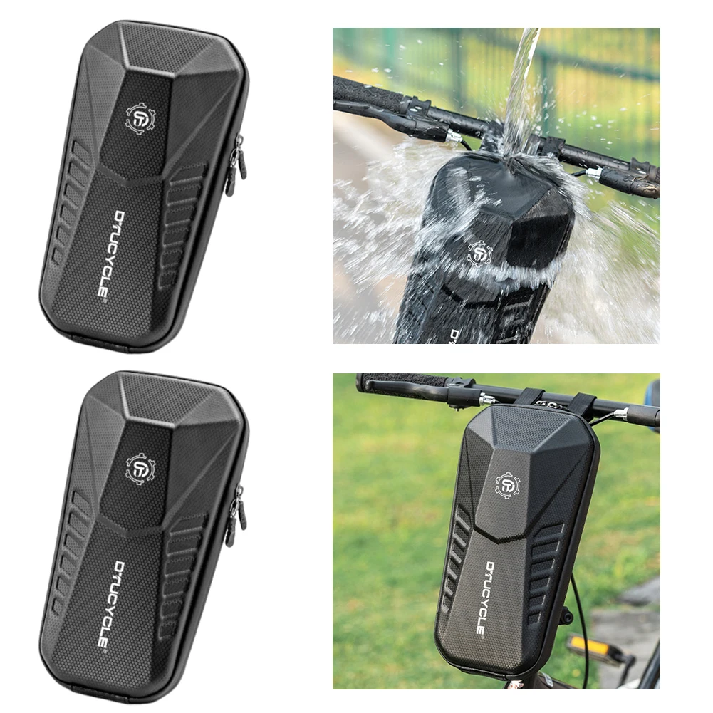 

2/3/4L Bicycle Front Bag Electric Scooter Front Bag Double Zipper Bicycle Storage Bag Front Hanging Bag for Mountain Road Bikes