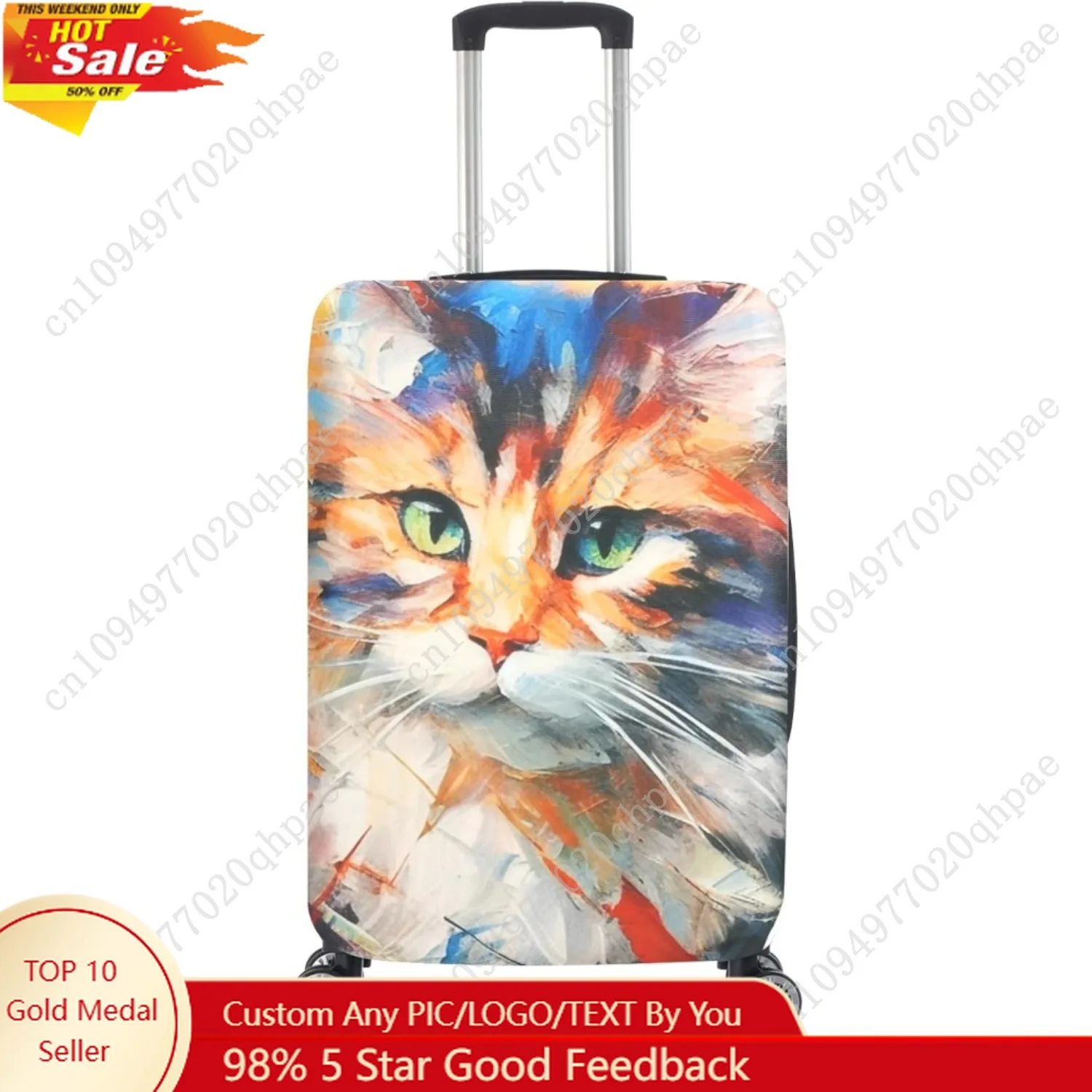 

Чехол для багажа, эластичная моющаяся эластичная защита для чемодана, одобренные дорожные аксессуары, чехлы для багажа для багажа 26-28 дюймов (L)