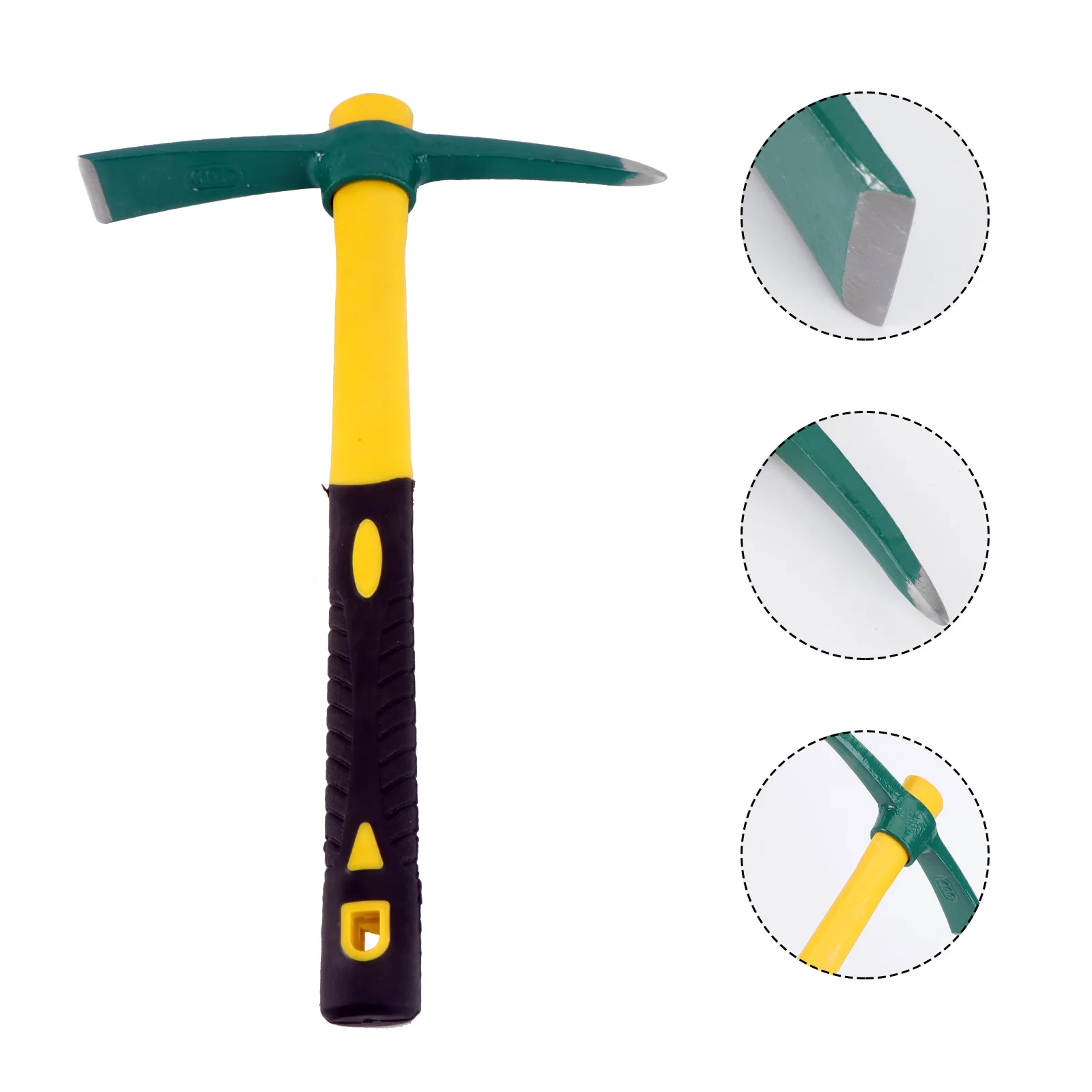 

Premium Plastic Handle Fiberglass Garden Pickaxe Lightweight Sturdy Design Household Utility Hoe Yellow Household Pickaxe