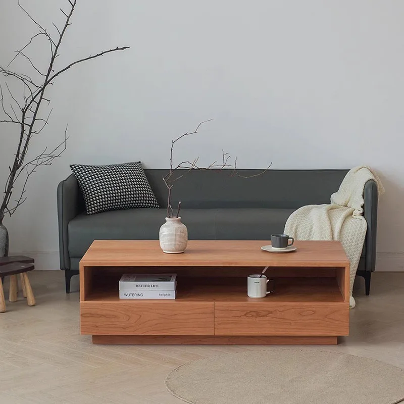 

Nordic Corner Coffee Table Wood Side Modern Luxury Aesthetic Funky Coffee Table Balcony Wohnzimmer Tisch Living Room Furniture