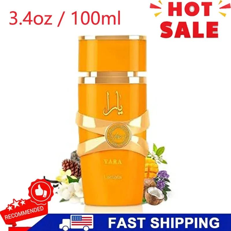 

Lattafa Perfume Yara for Women Eau De Parfum Spray 3.40 Ounce Elegant Spicy Fragrance Warm