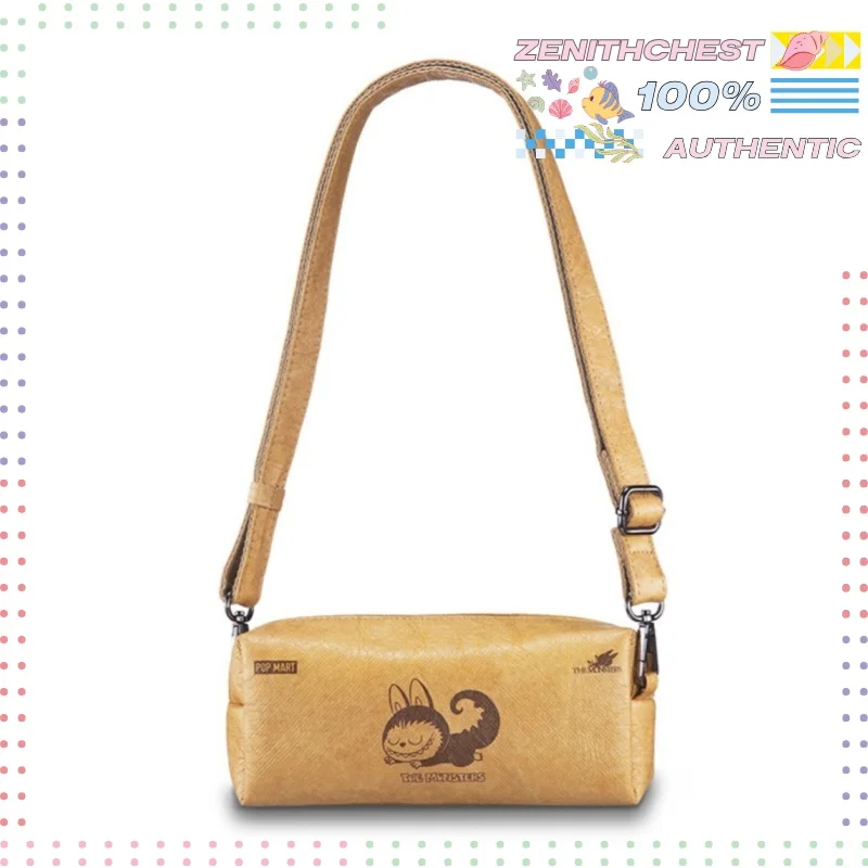 POPMART Labubu Zimomo The Monsters Tyvek Cylindrical Crossbody Bag