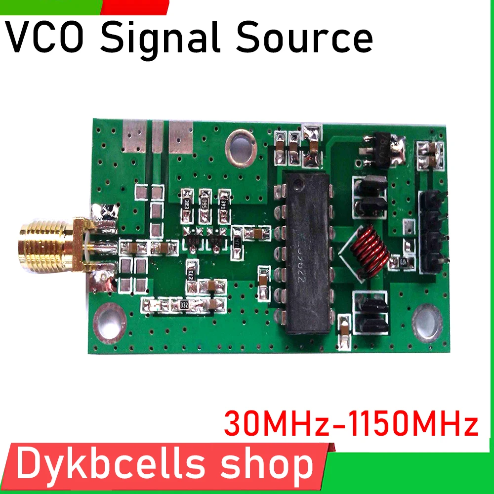 30MHz-1150MHz VCO Voltage Controlled Oscillator RF Signal Source Generator for Measuring Ham Radio Amplifier, Antenna