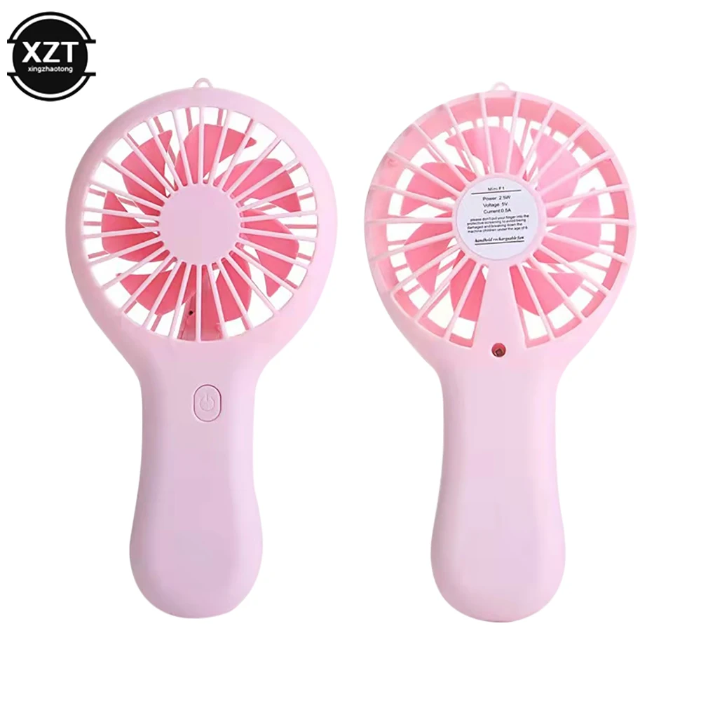 Usb Mini Fan Handheld Convenient And Ultra-quiet High Quality Portable Student Office Cute Small Cooling Fans With Phone Holder