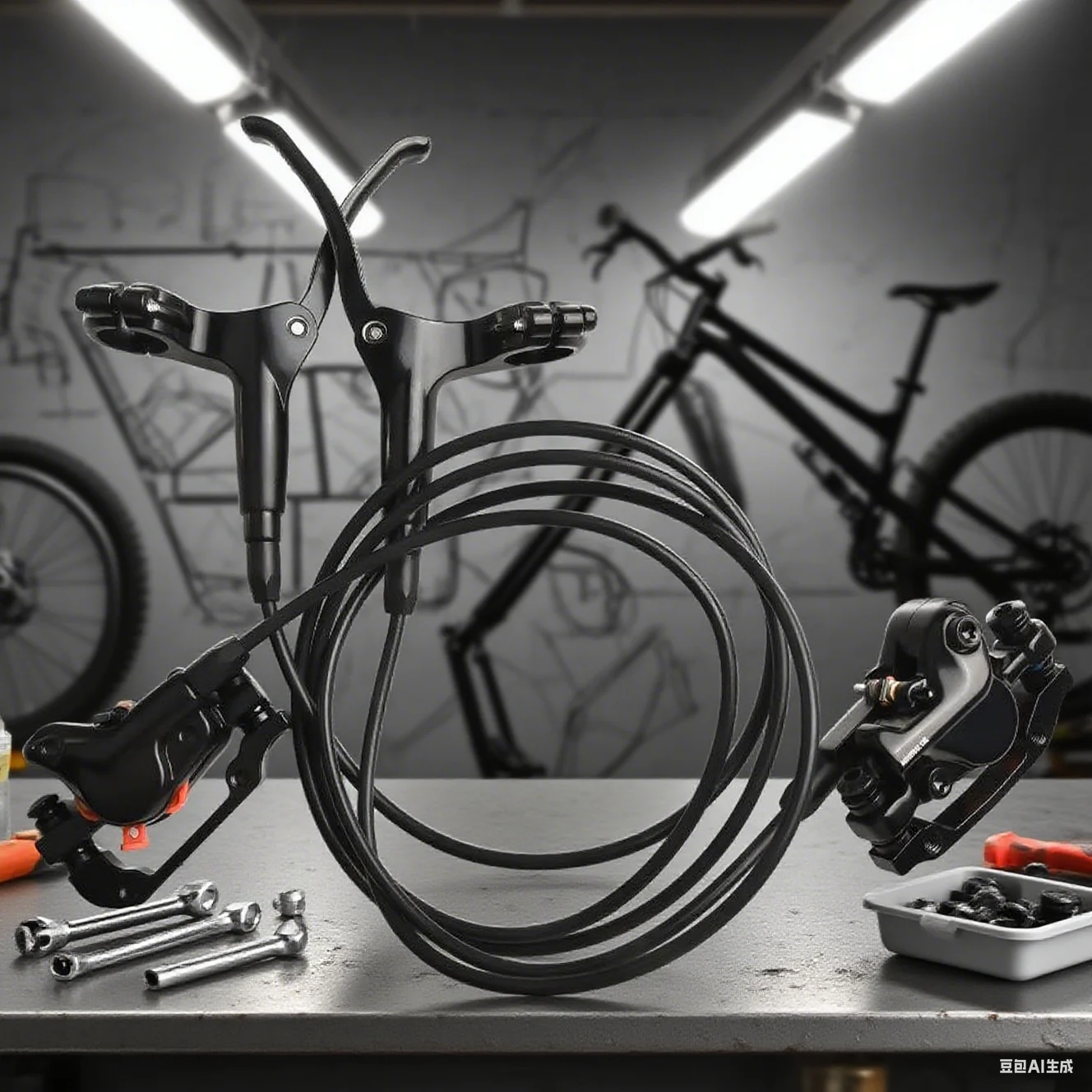 

Велосипедные гидравлические дисковые тормозные суппорты Тормоз для горного велосипеда Гидравлические дисковые масляные тормоза с набором рычагов Предварительно заполненные велосипедные тормоза