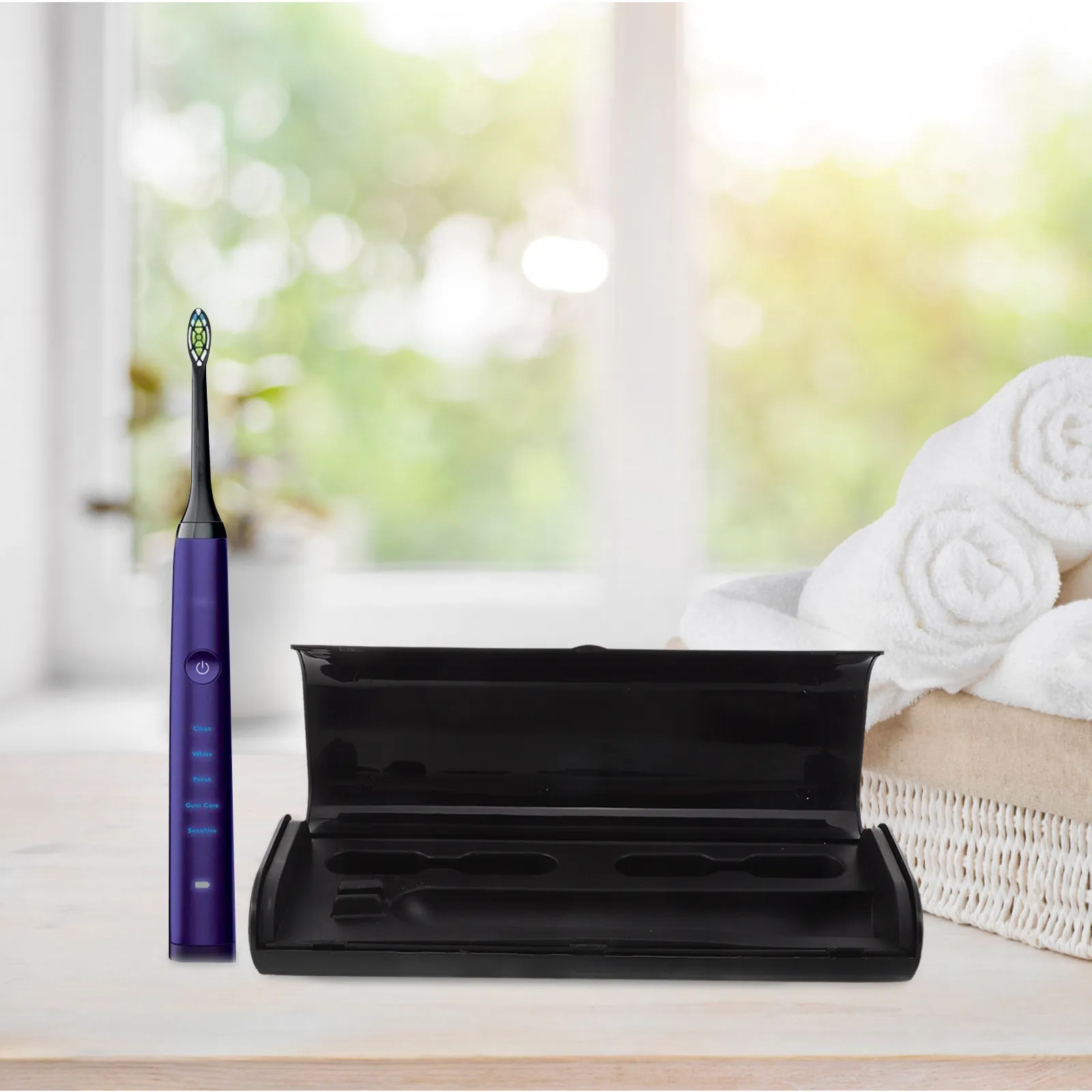 Electric Toothbrush Holder Case – Portable, Compact, Lightweight with Floss Compartment