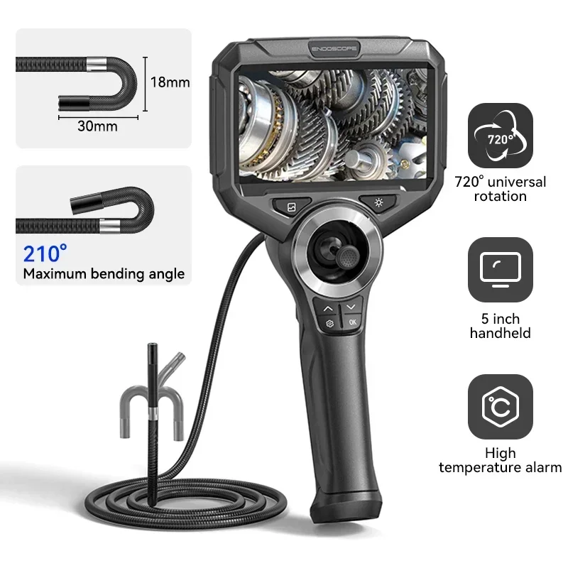 S50 Ip67 Waterproof Automotive Borescope Portable Endoscope Inspection Camera 6.2Mm 2Mp 1M Tube Videoscope Borescope