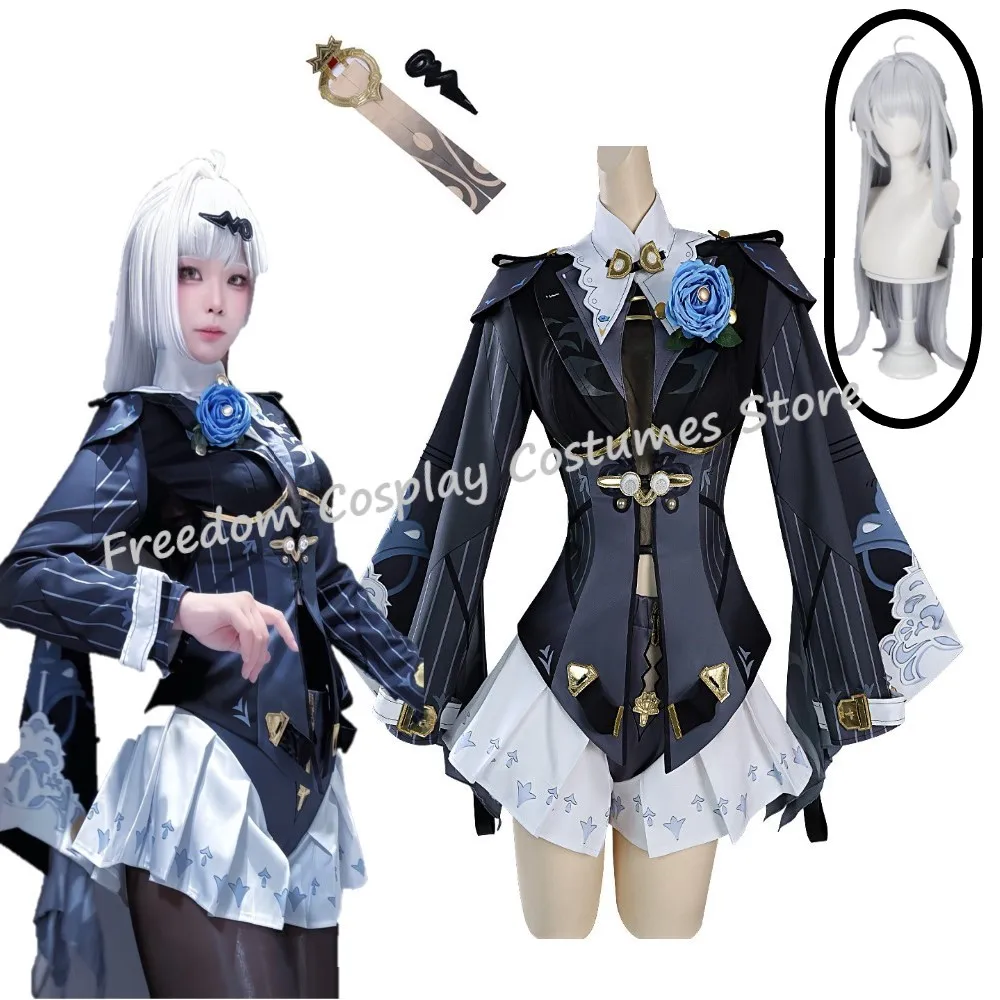 

NEW Yixuan Cosplay Costume Game Zenless Zone Zero Black Gothic Lolita Dress Sexy Women Costumes Jumpsuit Halloween Party suit