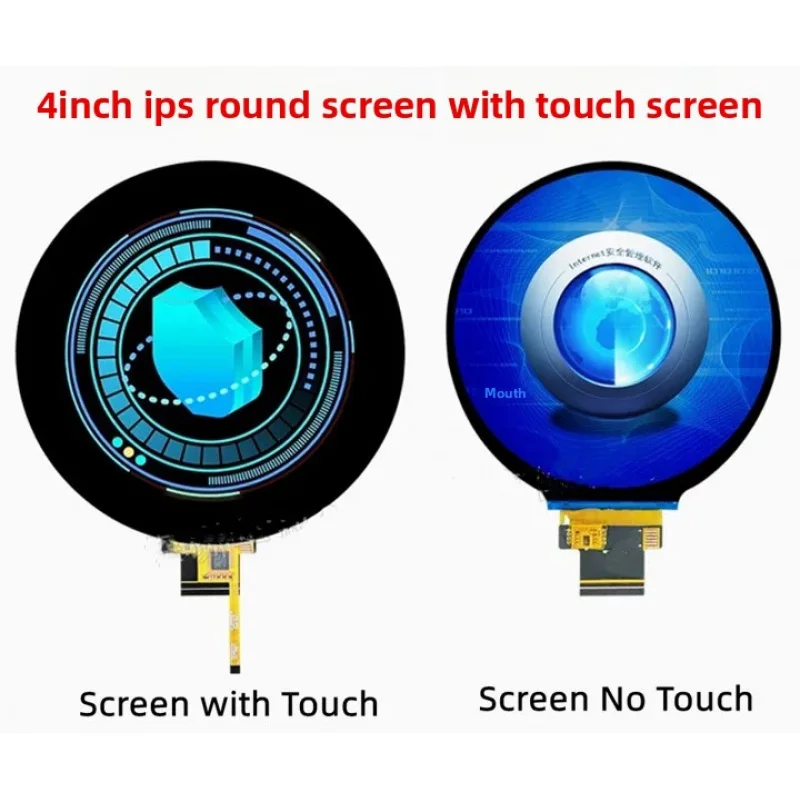 IPS 4.0 polegadas 40PIN TFT LCD Tela Redonda Capacitiva NV3052C Drive IC 720*720 Interface RGB