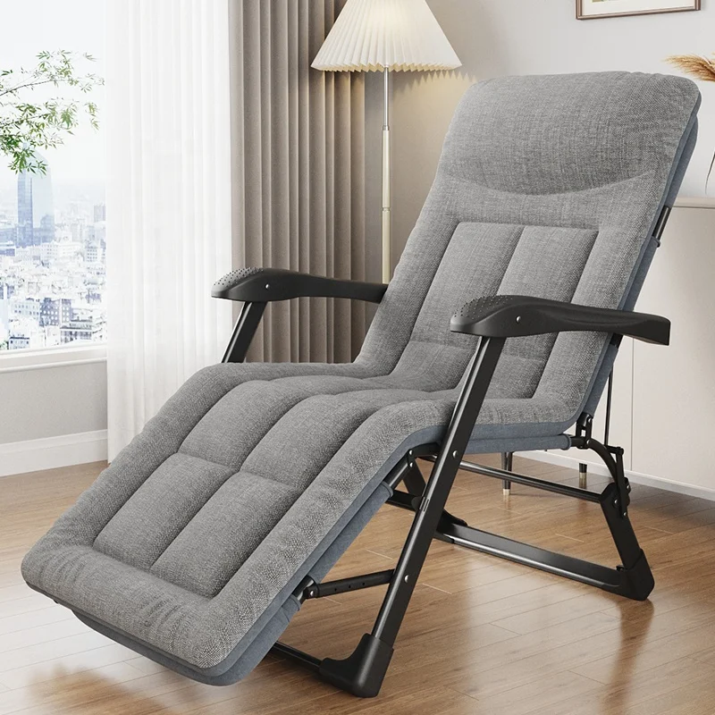 Outdoor Multifunctional Furniture Recliner Chair Swimming Pool Sunshine Folding Chair Bed