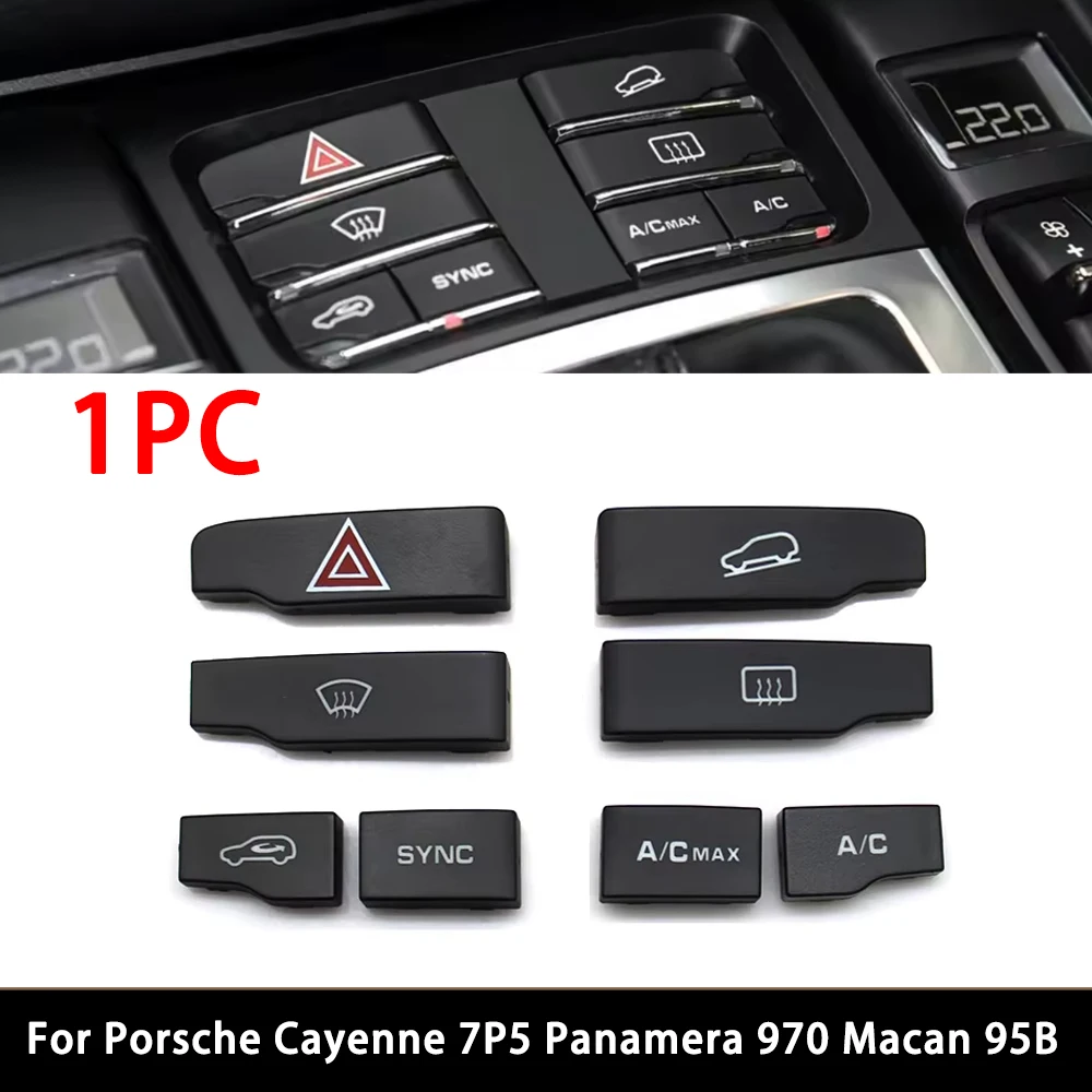 For Porsche Cayenne 7P5 Panamera 970 Macan 95B Central Console Air Conditioner AC Button Control Harzard Light Door Lock Button