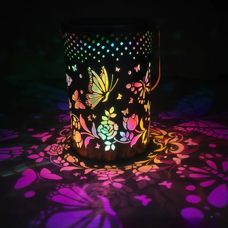 Sunflower Light and Shadow Light Waterproof Outdoor Light Solar Powered for Night Pathway Lawn Garden Patio Decor Lighting