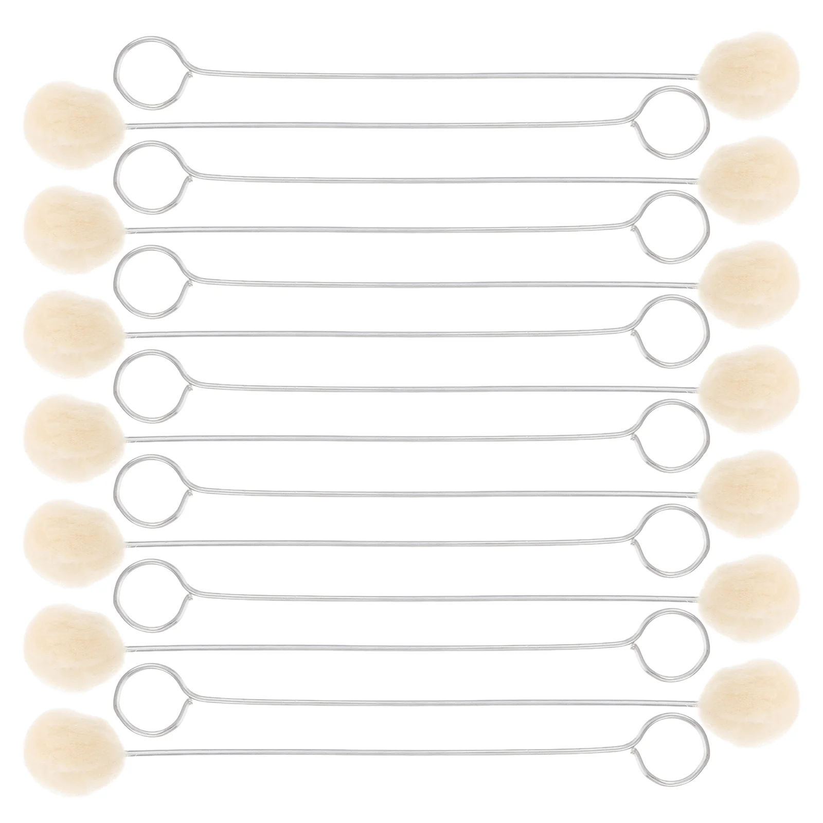 Chupete de pegamento dental, bola de lana apilada, sello de barril, cucharadas, corteza biodegradable