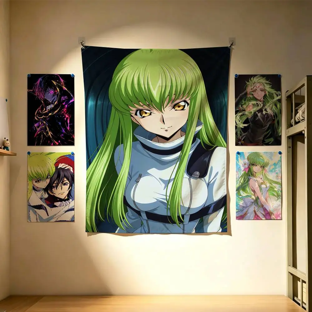 Anime Code G-Geass Flags Wall Hanging Background Art Banner for Bedroom Home Outdoor Decor