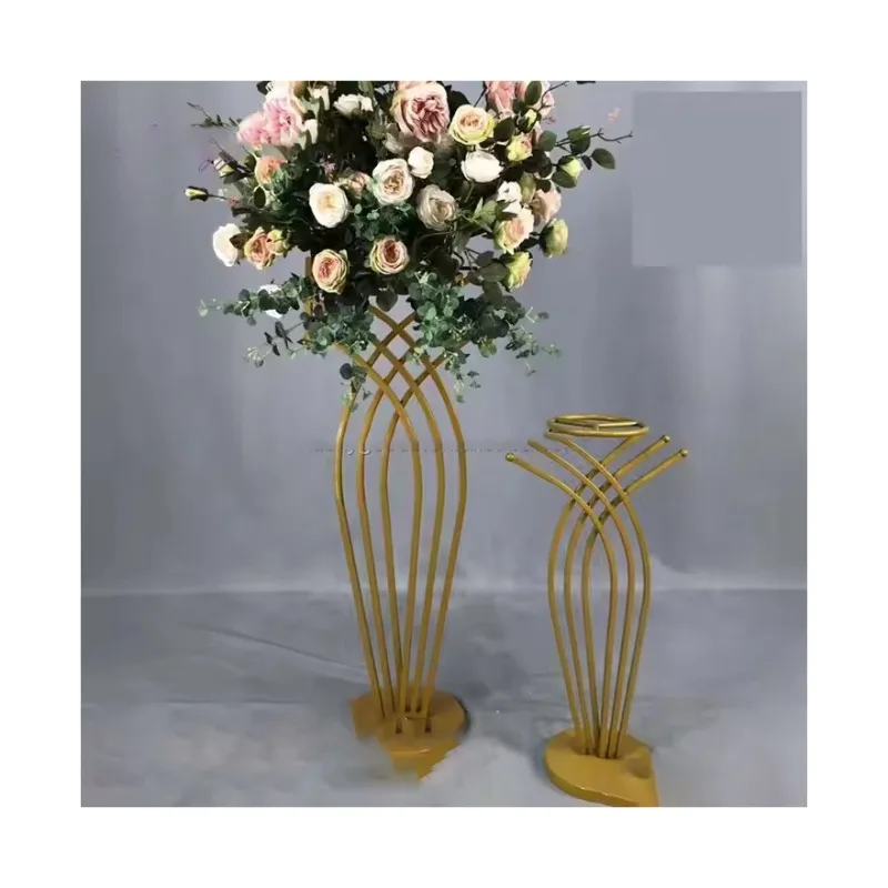 LDJ817 Wedding Stage Decoration Mermaid Shape Gold Vase for Flower Arrangements