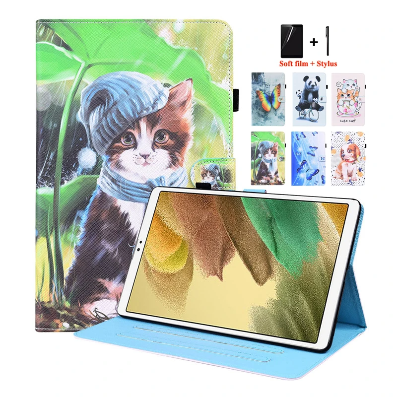 

Чехол для планшета Samsung Galaxy Tab A7 Lite с рисунком милой кошки панды, чехол для Samsung Tab A7 Lite SM T220 T225 8,7 дюйма 2021