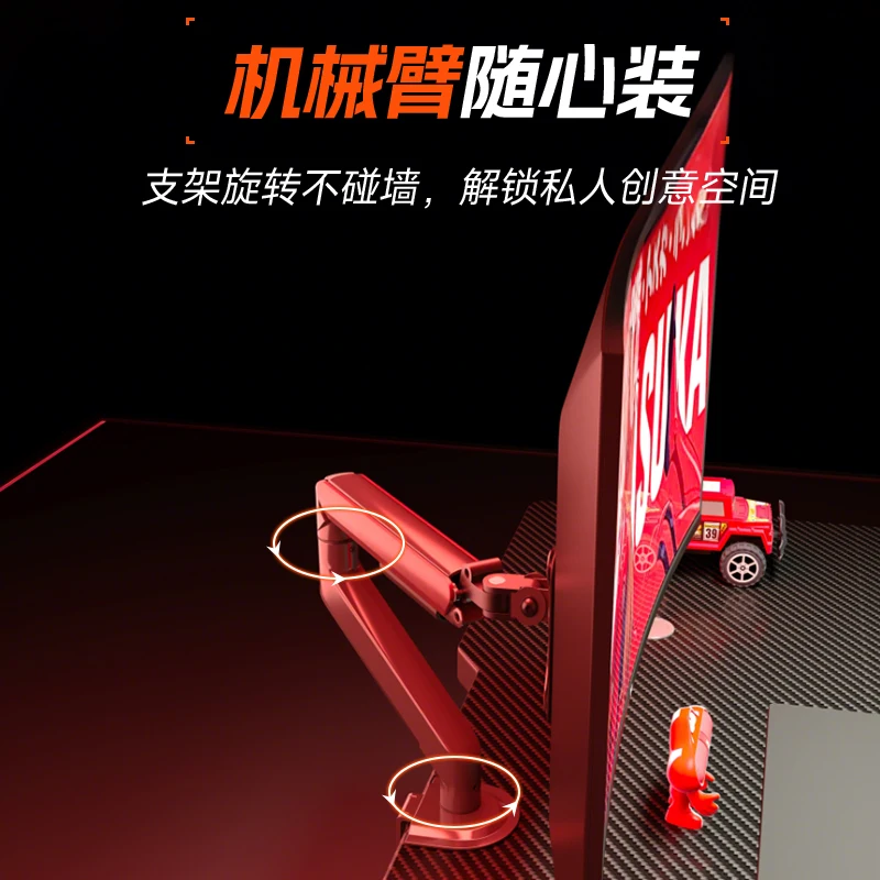 Computer desk Home desktop e-sports table Bedroom solid wood desk can be clipped robotic arm table