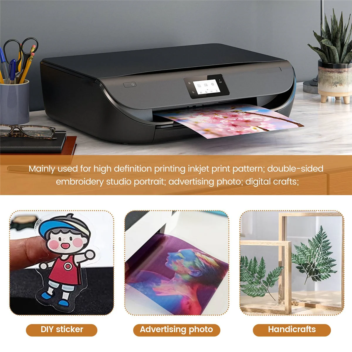 10pcs Sheet A3 Screen Printing Transparency Inkjet Film Paper Exposure Positive