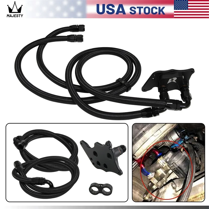 

Oil Filter Sandwich Adapter & 1.4m/1.6m Hoses For BMW Mini Cooper S R56 06-12 Black