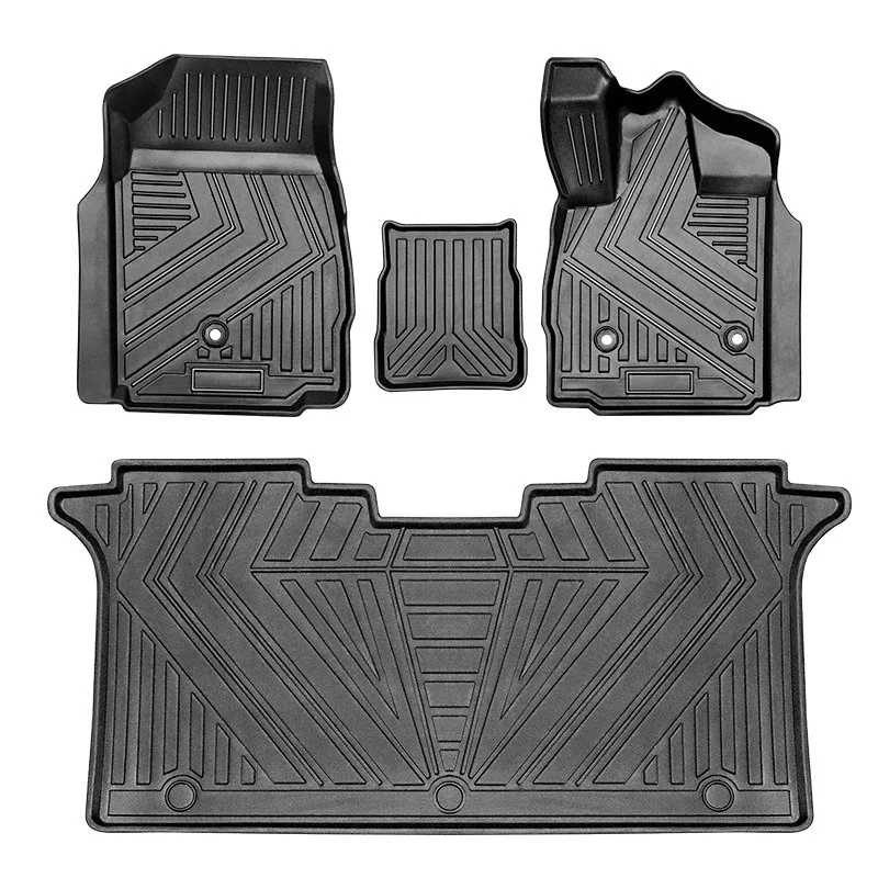 

For Toyota Alphard 30 Series Car Floor Mats TPE Waterproof Floor Liner Fully Surrounded Dustproof Car Foot Pad RHD