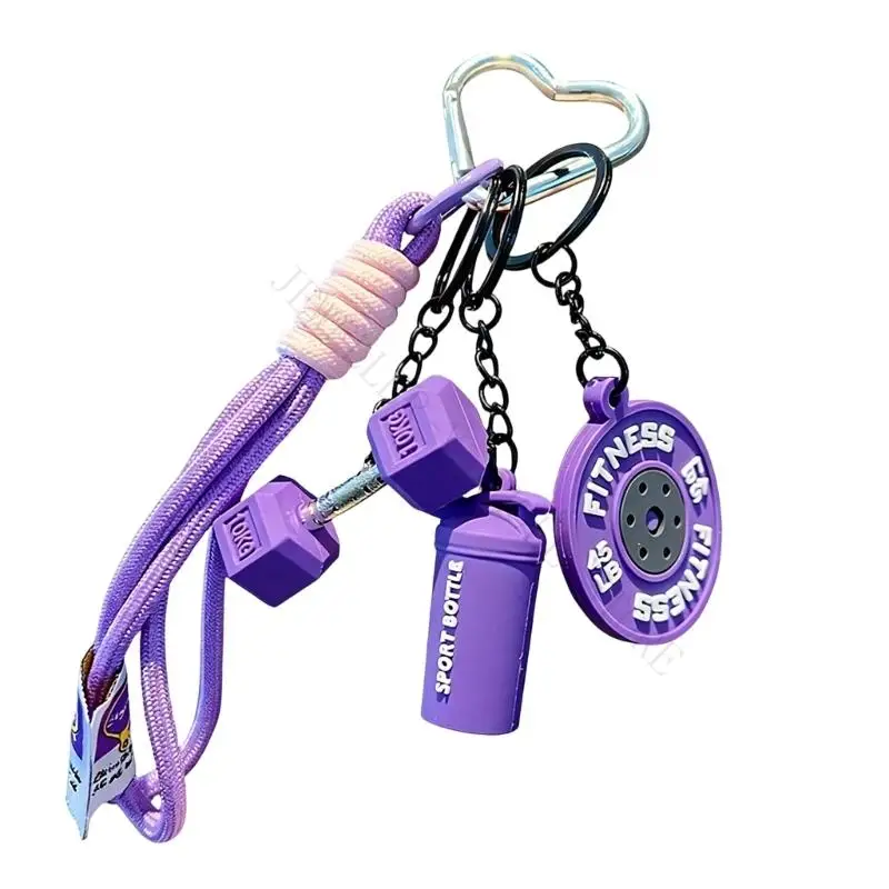 R7UF Athletic Gear Inspired Holder Sturdy Materials Sporty Decorative Charm For Gym Bags Or Personalize Accessories