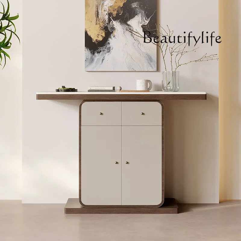 

J X Entry Porch Table Premium Italian Minimalist Living Room Corridor Aisle Porch Cabinet Against The Wall Porch Table Table