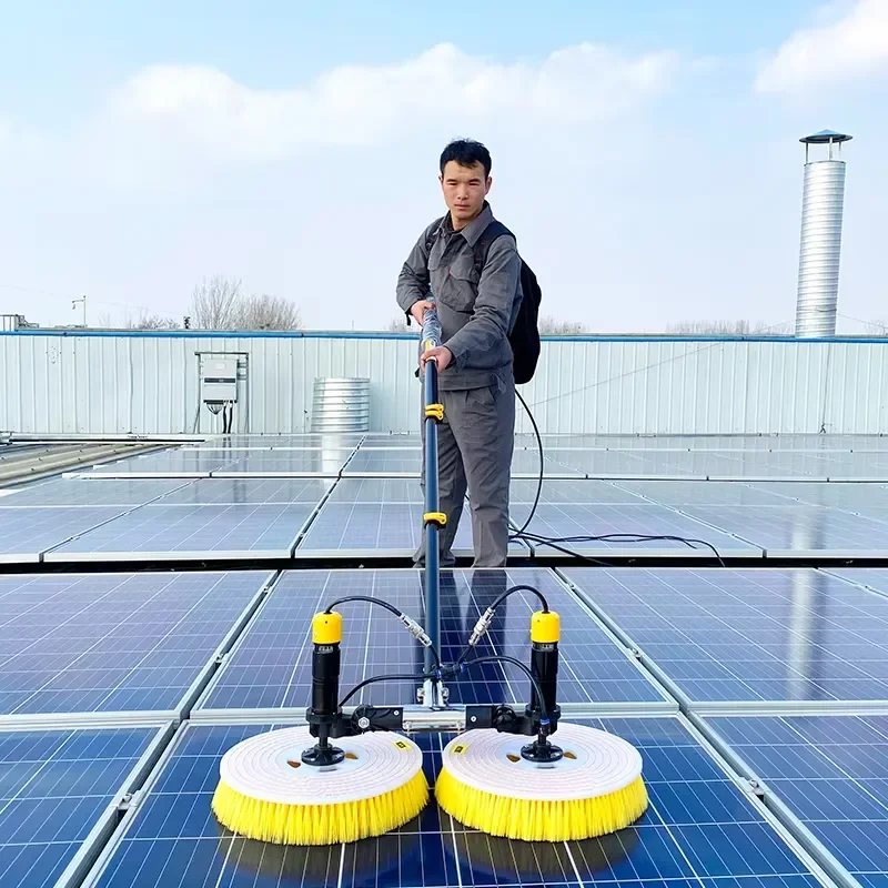 For Yifeng Solar Panel Cleaning Robot Double Head Brush Automatic Cleaner Machine Tool For Home Garden Outdoor Maintenance