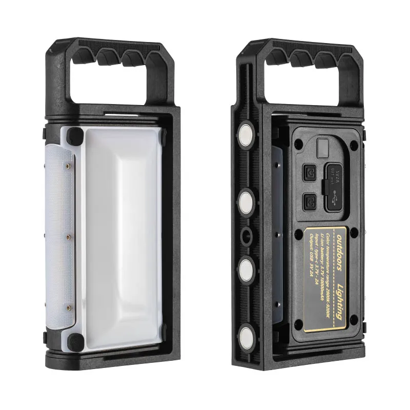 Rechargeable Outdoor Handheld Work Light High Brightness Magnetic Portable Floodlight With Large Capacity Battery