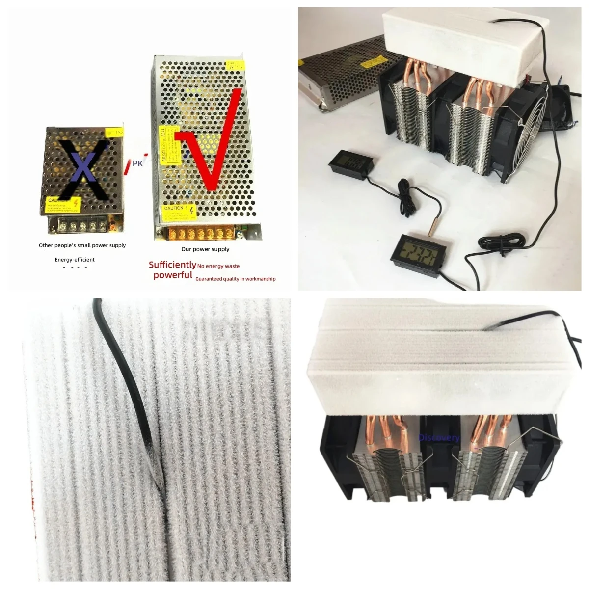2026 Hot Sale For DIY 12V Electronic Refrigeration Chip Small Refrigerator Totoro Ice Nest Semiconductor Mini Air Conditioner