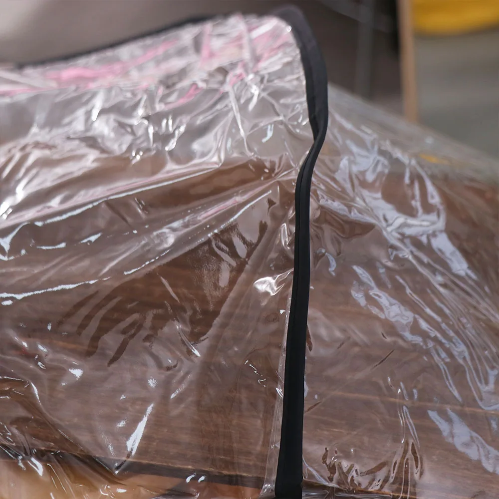 Transparent Baby Stroller Rain Cover Travel Outdoor Baby Pram Rain Cover Waterproof Windproof Pushchair Raincoat view 3