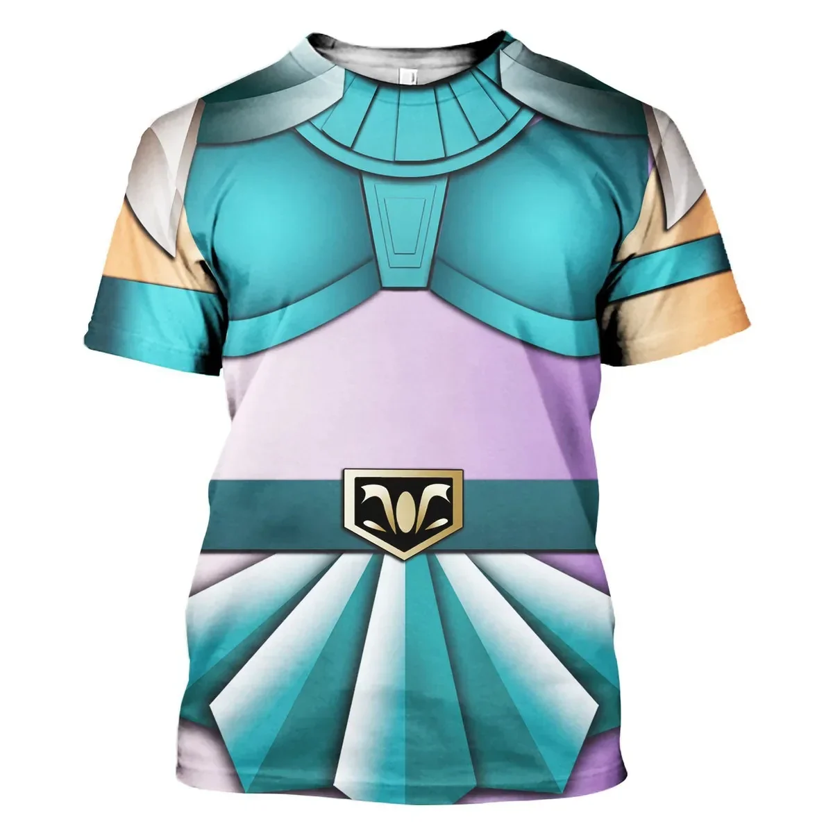 

Popular Cosplay Pegasus Armor Saint Seiya 3D Print T-shirts Men Women Short Sleeve O-Neck t shirt Harajuku Anime Top Y2k Clothes