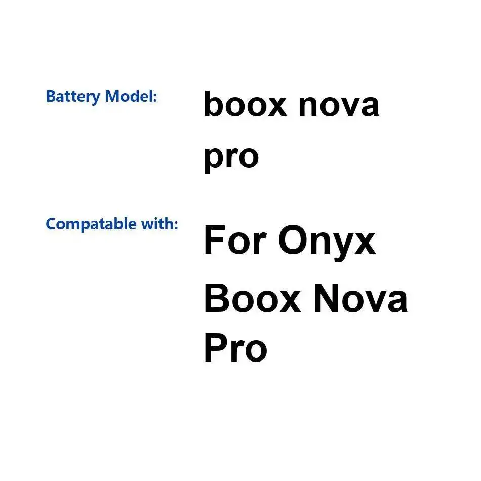 

Аккумулятор для электронной книги 3000 мАч для Onyx Boox Nova Pro, экологически чистый