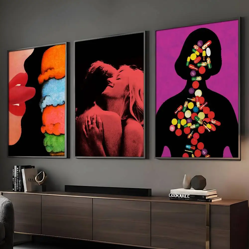 Tv Girl Classic Singer Star Music Album Cover Poster Sticky Wall Art Printing Waterproof Home Living Bed Room Bar Aesthetic