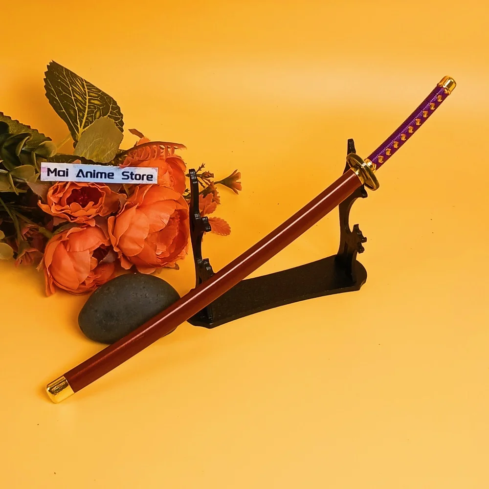 10in أنيمي بليتش Ulquiorra كاتانا الحجم الحقيقي كاتانا الأصلي الساموراي صابر أيزن السيف المعادن النينجا شفرة سكين لعبة غير حادة هدية #2