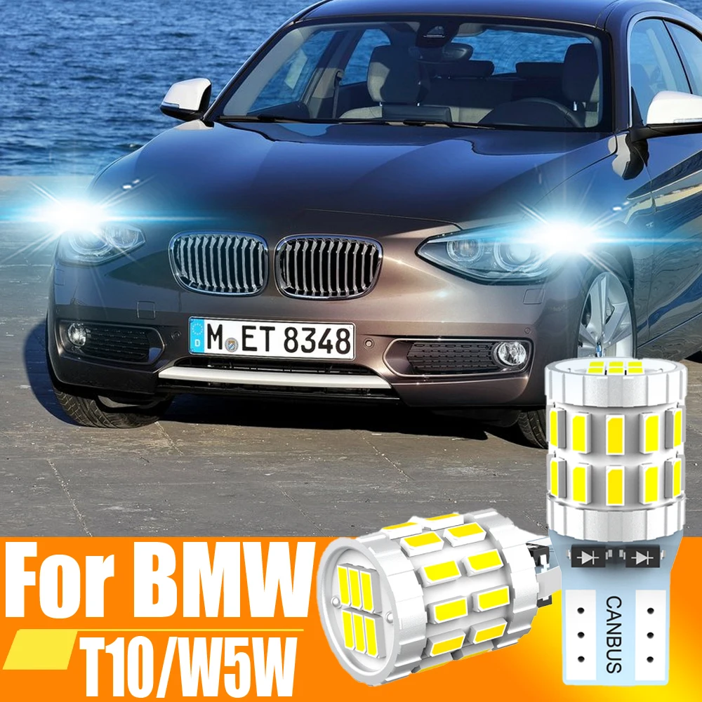 2x T10 W5W Led Canbus Clearance Light Parking Lamp Car Interior Bulb For BMW E46 E90 F10 E39 E87 E60 G30 E30 F11 E61 F31 X3 F25